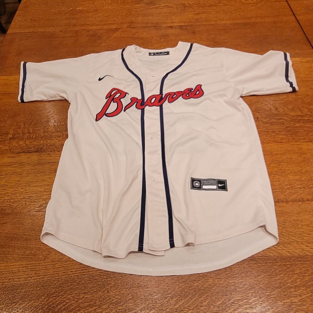 Atlanta Braves Max Fried #54 Nike Cream Alternate Replica Jersey Sz S Stitched